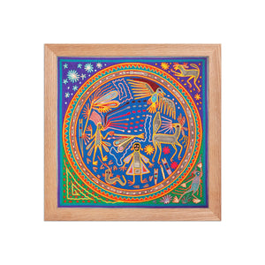 Huichol Yarn Painting Print • L - 115 - Huichol Arts