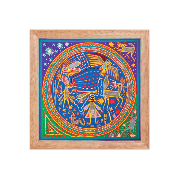 Huichol Yarn Painting Print • L - 115 - Huichol Arts
