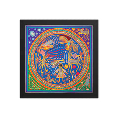 Huichol Yarn Painting Print • L - 115 - Huichol Arts