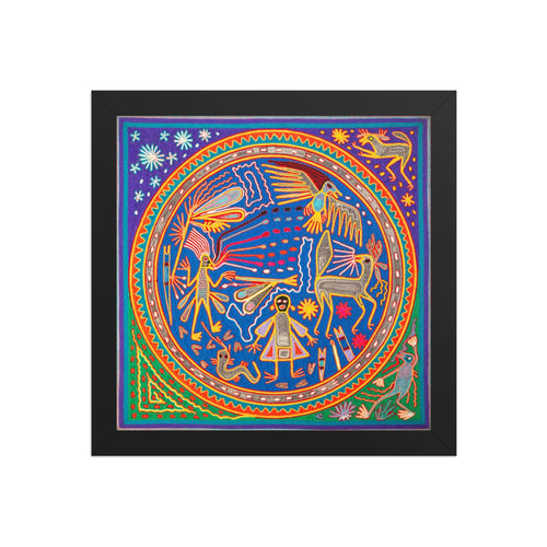 Huichol Yarn Painting Print • L - 115 - Huichol Arts