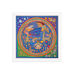 Huichol Yarn Painting Print • L - 115 - Huichol Arts