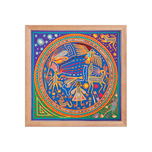Huichol Yarn Painting Print • L - 115 - Huichol Arts
