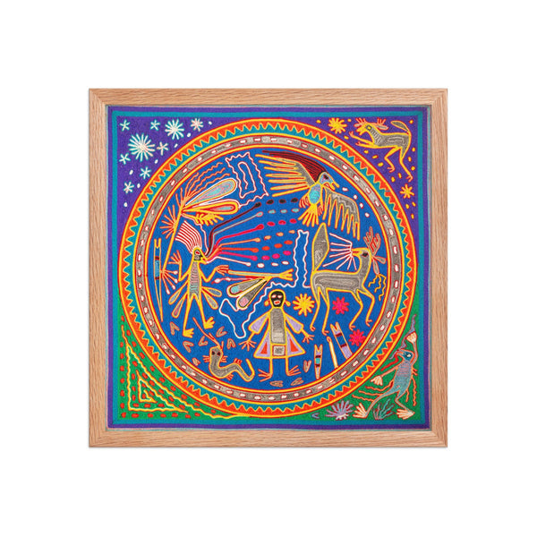 Huichol Yarn Painting Print • L - 115 - Huichol Arts