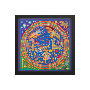 Huichol Yarn Painting Print • L - 115 - Huichol Arts