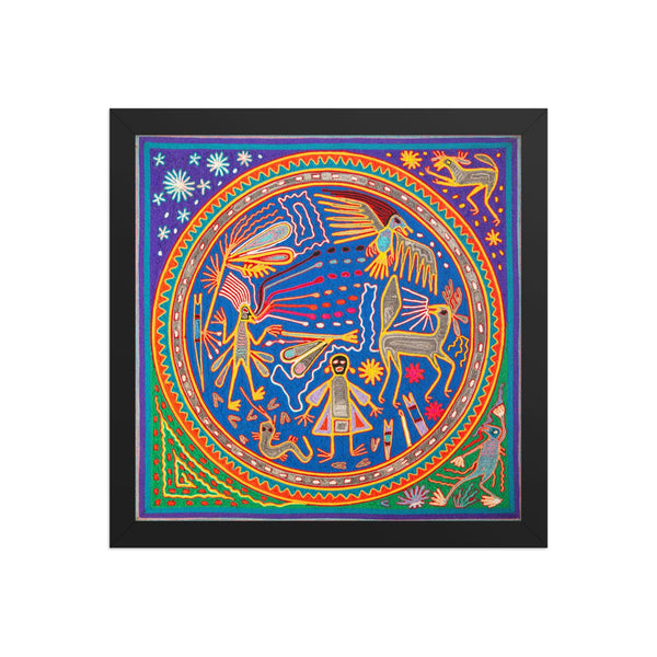 Huichol Yarn Painting Print • L - 115 - Huichol Arts