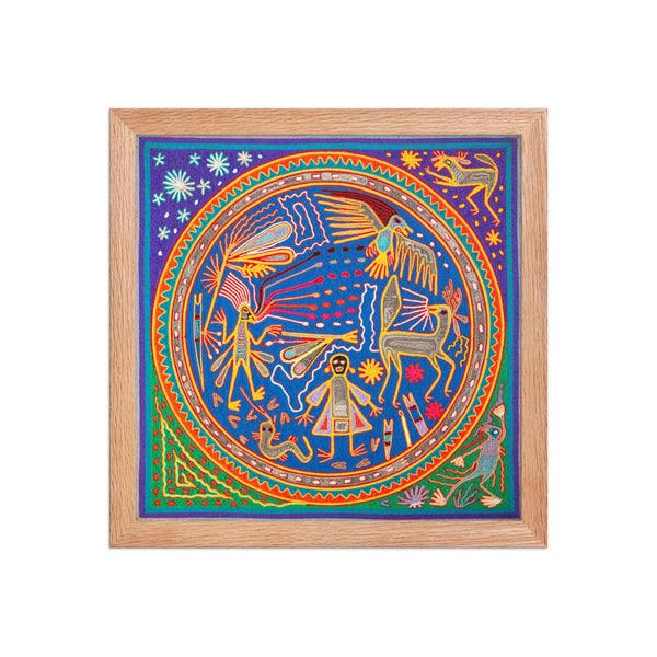 Huichol Yarn Painting Print • L - 115 - Huichol Arts