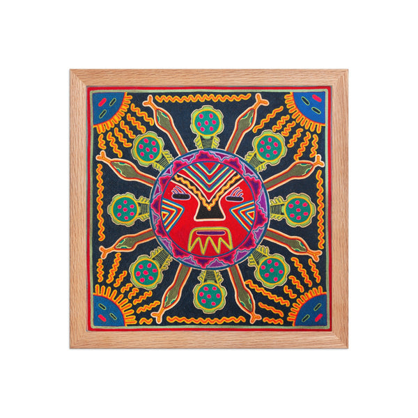 Huichol Yarn Painting Print • L - 116 - Huichol Arts