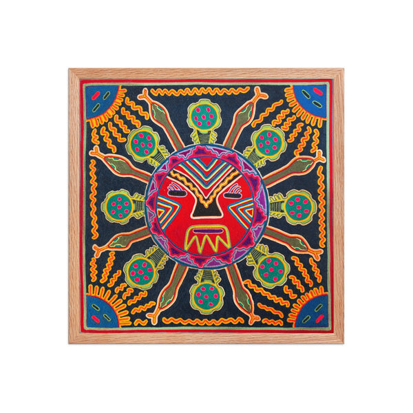 Huichol Yarn Painting Print • L - 116 - Huichol Arts