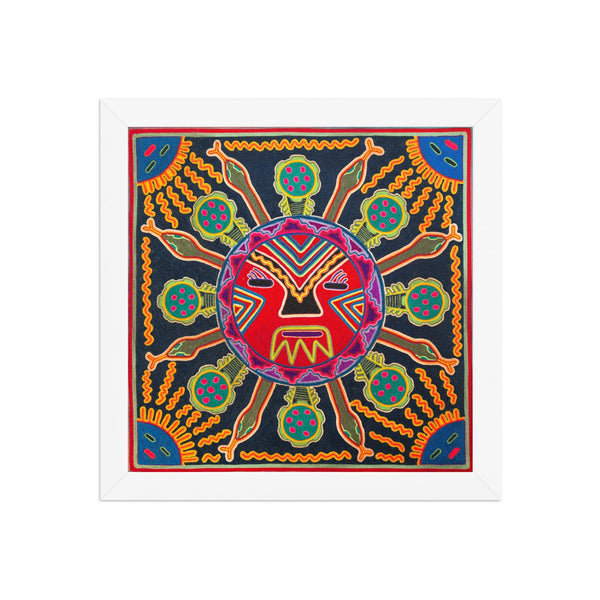 Huichol Yarn Painting Print • L - 116 - Huichol Arts