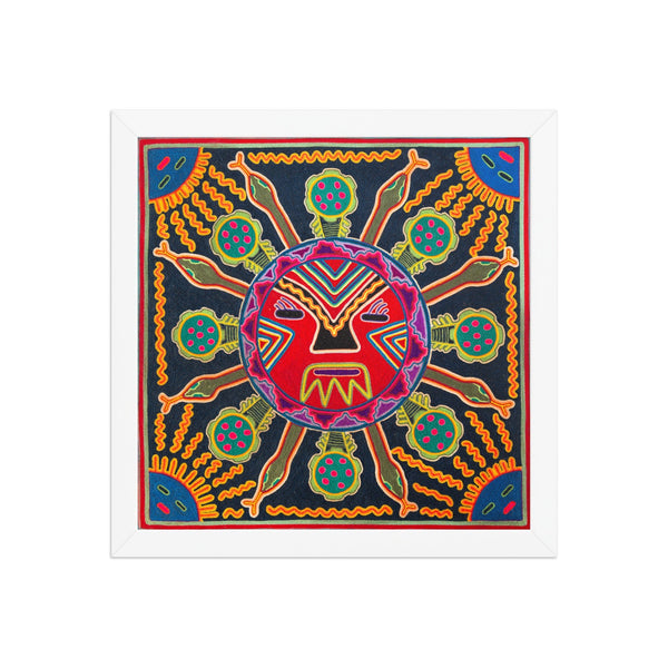 Huichol Yarn Painting Print • L - 116 - Huichol Arts
