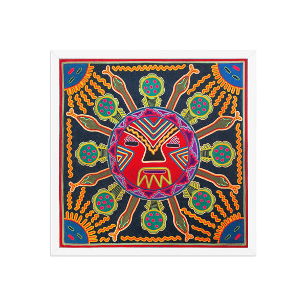 Huichol Yarn Painting Print • L - 116 - Huichol Arts