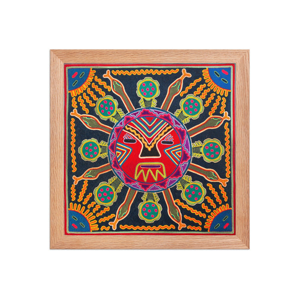 Huichol Yarn Painting Print • L - 116 - Huichol Arts