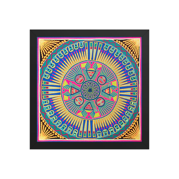 Huichol Yarn Painting Print • L - 117 - Huichol Arts