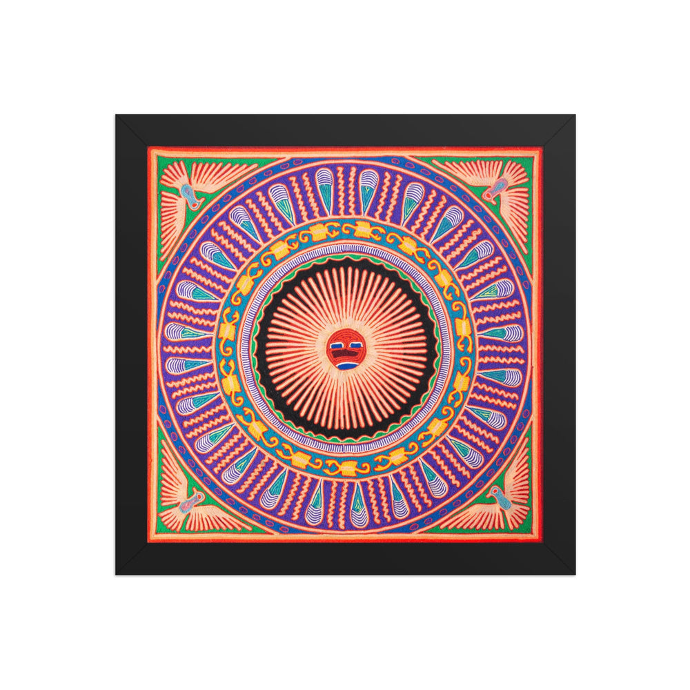 Huichol Yarn Painting Print • L - 118 - Huichol Arts
