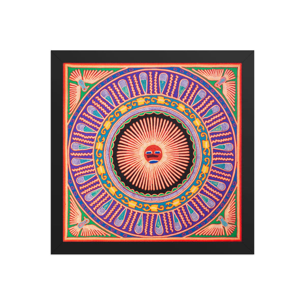 Huichol Yarn Painting Print • L - 118 - Huichol Arts