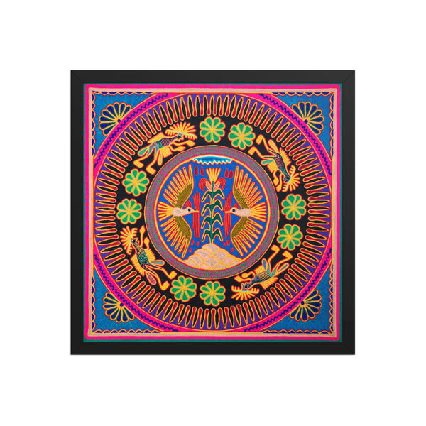 Huichol Yarn Painting Print • L - 120 - Huichol Arts