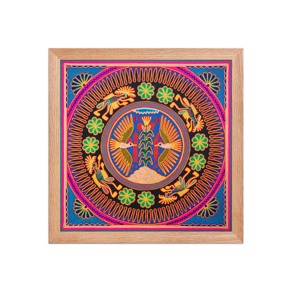Huichol Yarn Painting Print • L - 120 - Huichol Arts