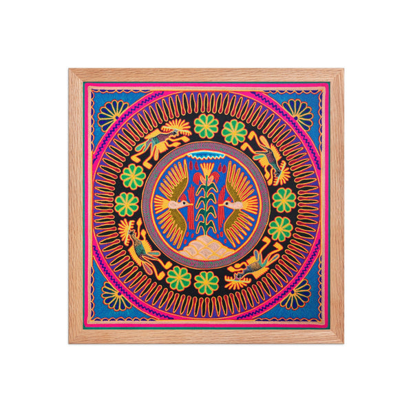 Huichol Yarn Painting Print • L - 120 - Huichol Arts