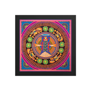 Huichol Yarn Painting Print • L - 120 - Huichol Arts