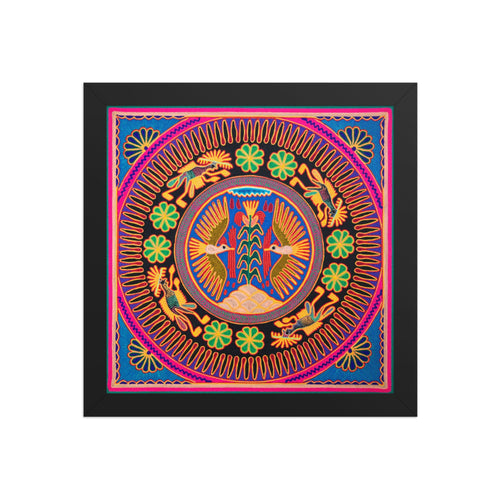 Huichol Yarn Painting Print • L - 120 - Huichol Arts