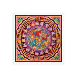 Huichol Yarn Painting Print • L - 122 - Huichol Arts