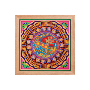Huichol Yarn Painting Print • L - 122 - Huichol Arts
