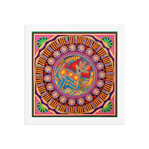 Huichol Yarn Painting Print • L - 122 - Huichol Arts