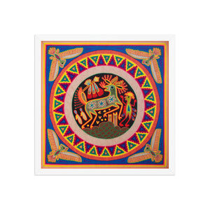 Huichol Yarn Painting Print • L - 123 - Huichol Arts