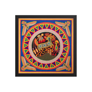 Huichol Yarn Painting Print • L - 123 - Huichol Arts