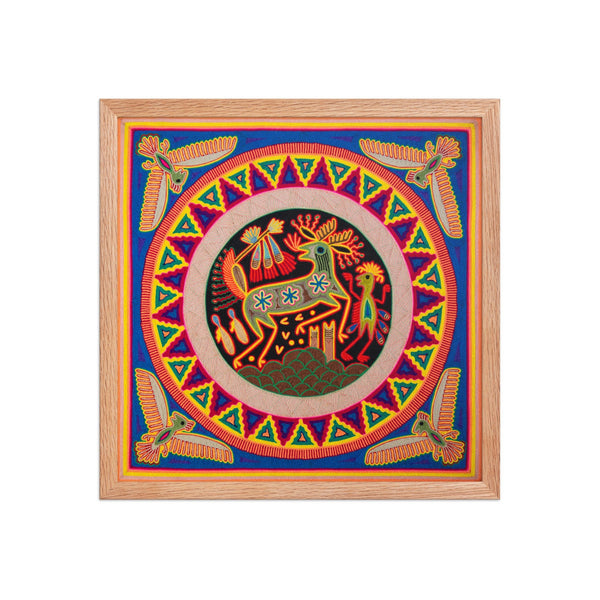 Huichol Yarn Painting Print • L - 123 - Huichol Arts