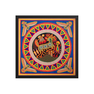Huichol Yarn Painting Print • L - 123 - Huichol Arts