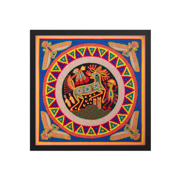 Huichol Yarn Painting Print • L - 123 - Huichol Arts