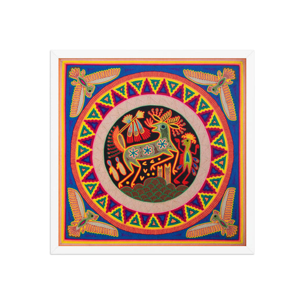 Huichol Yarn Painting Print • L - 123 - Huichol Arts