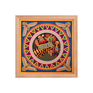 Huichol Yarn Painting Print • L - 123 - Huichol Arts