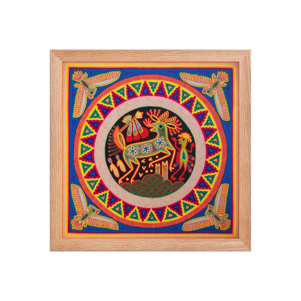 Huichol Yarn Painting Print • L - 123 - Huichol Arts