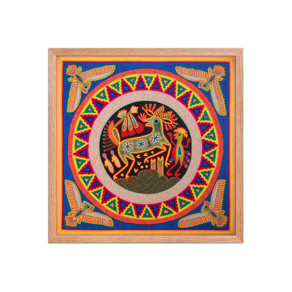 Huichol Yarn Painting Print • L - 123 - Huichol Arts