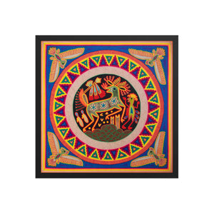 Huichol Yarn Painting Print • L - 123 - Huichol Arts