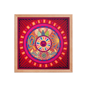 Huichol Yarn Painting Print • L - 124 - Huichol Arts