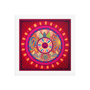 Huichol Yarn Painting Print • L - 124 - Huichol Arts
