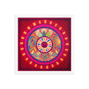Huichol Yarn Painting Print • L - 124 - Huichol Arts