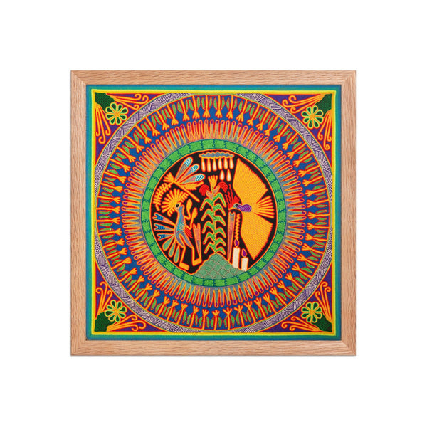 Huichol Yarn Painting Print • L - 125 - Huichol Arts