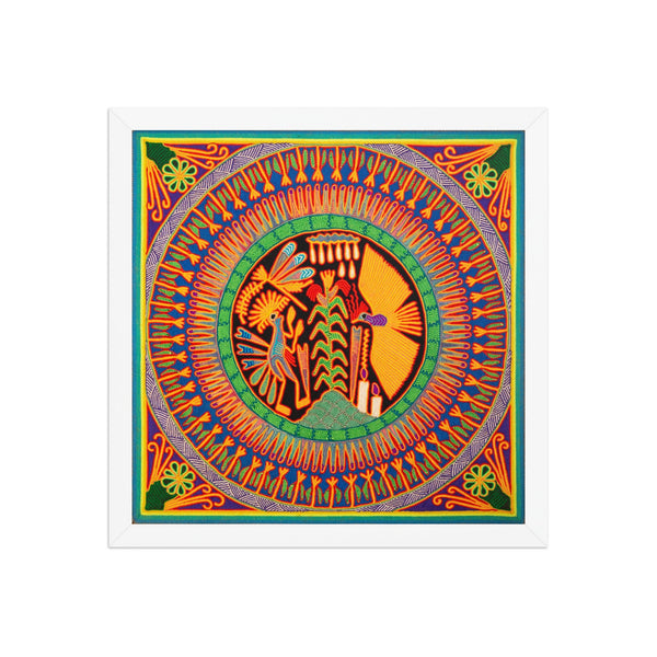 Huichol Yarn Painting Print • L - 125 - Huichol Arts