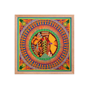 Huichol Yarn Painting Print • L - 125 - Huichol Arts