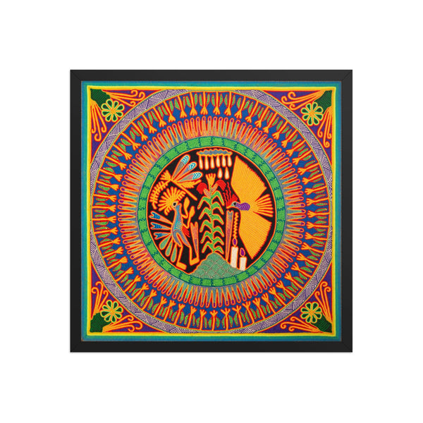Huichol Yarn Painting Print • L - 125 - Huichol Arts
