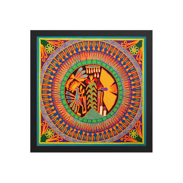 Huichol Yarn Painting Print • L - 125 - Huichol Arts