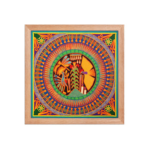 Huichol Yarn Painting Print • L - 125 - Huichol Arts