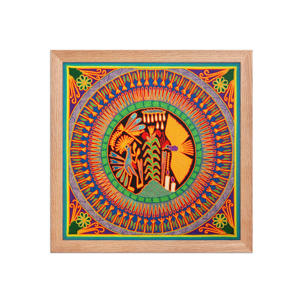 Huichol Yarn Painting Print • L - 125 - Huichol Arts