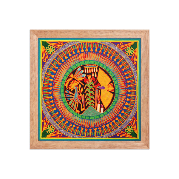 Huichol Yarn Painting Print • L - 125 - Huichol Arts