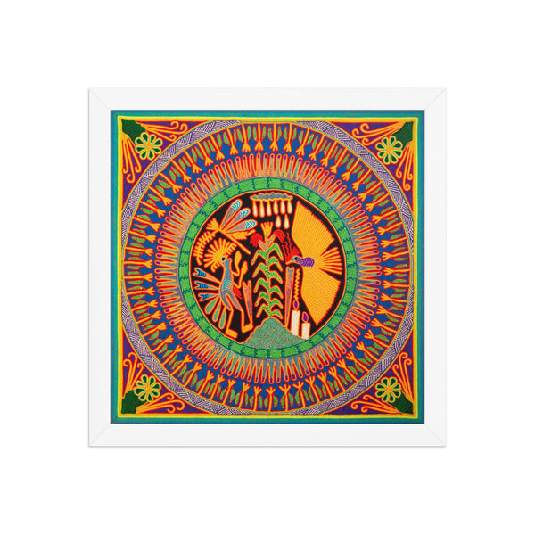 Huichol Yarn Painting Print • L - 125 - Huichol Arts