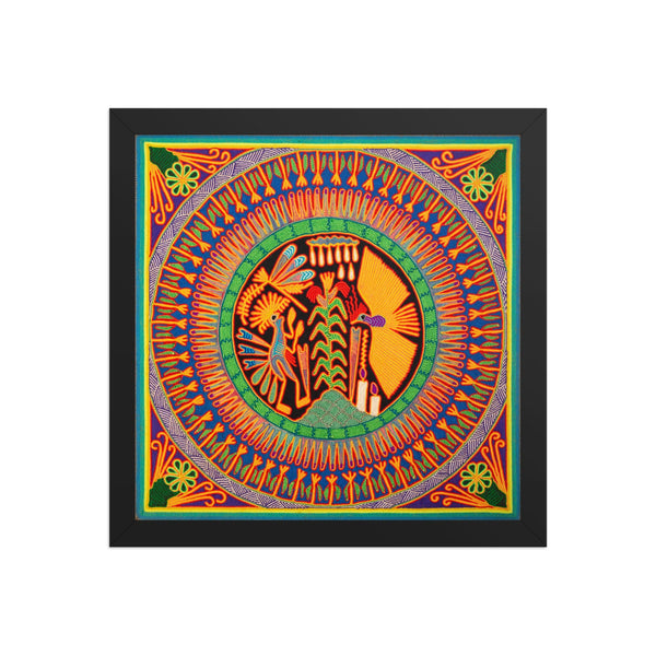 Huichol Yarn Painting Print • L - 125 - Huichol Arts